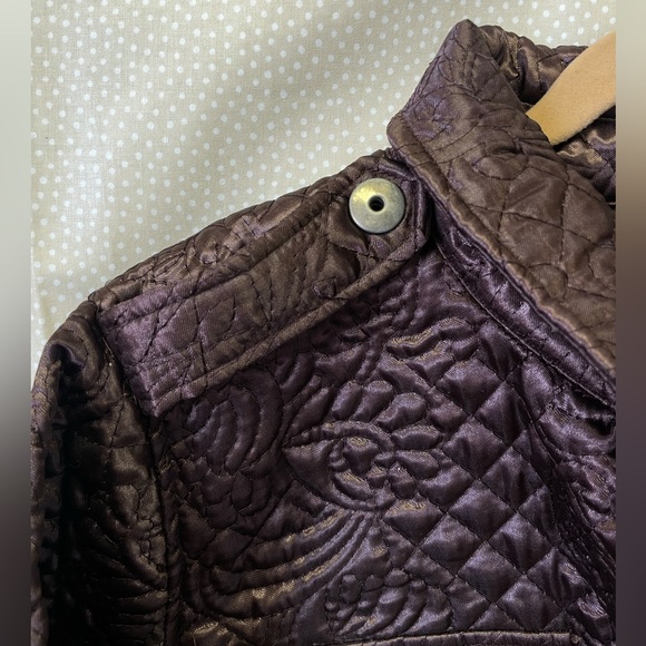 Motto Your Style Mantra Quilted Brown Coat New - Picture 9 of 14